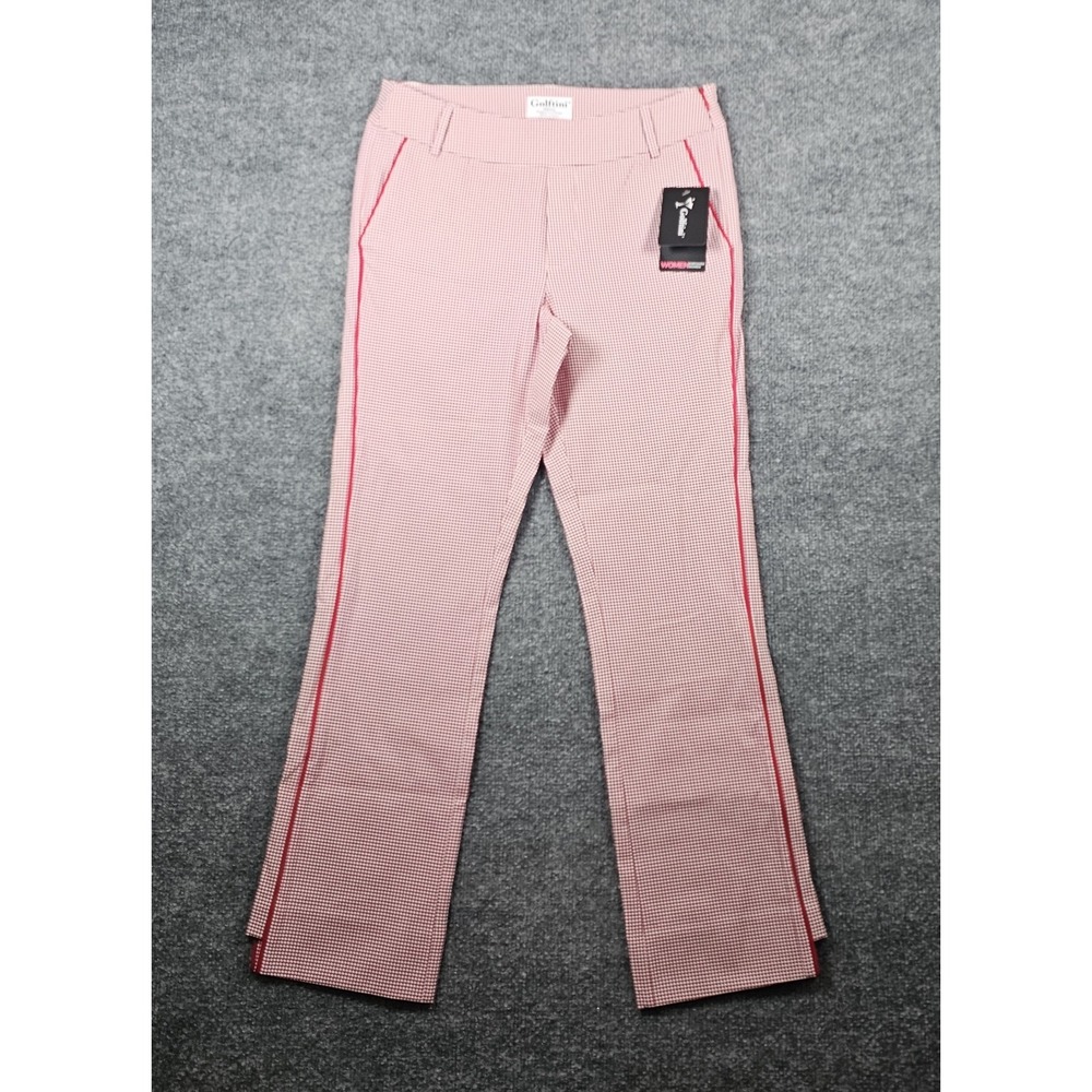 Golftini Roma Rush Stretch Ankle Pant Size Small Golf Water Repellent Red White